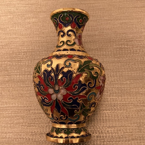 Vintage Cloisonné Colourful Bud Vase - Picture 3 of 6